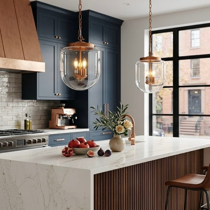 Delphi Clear Glass Pendant Light