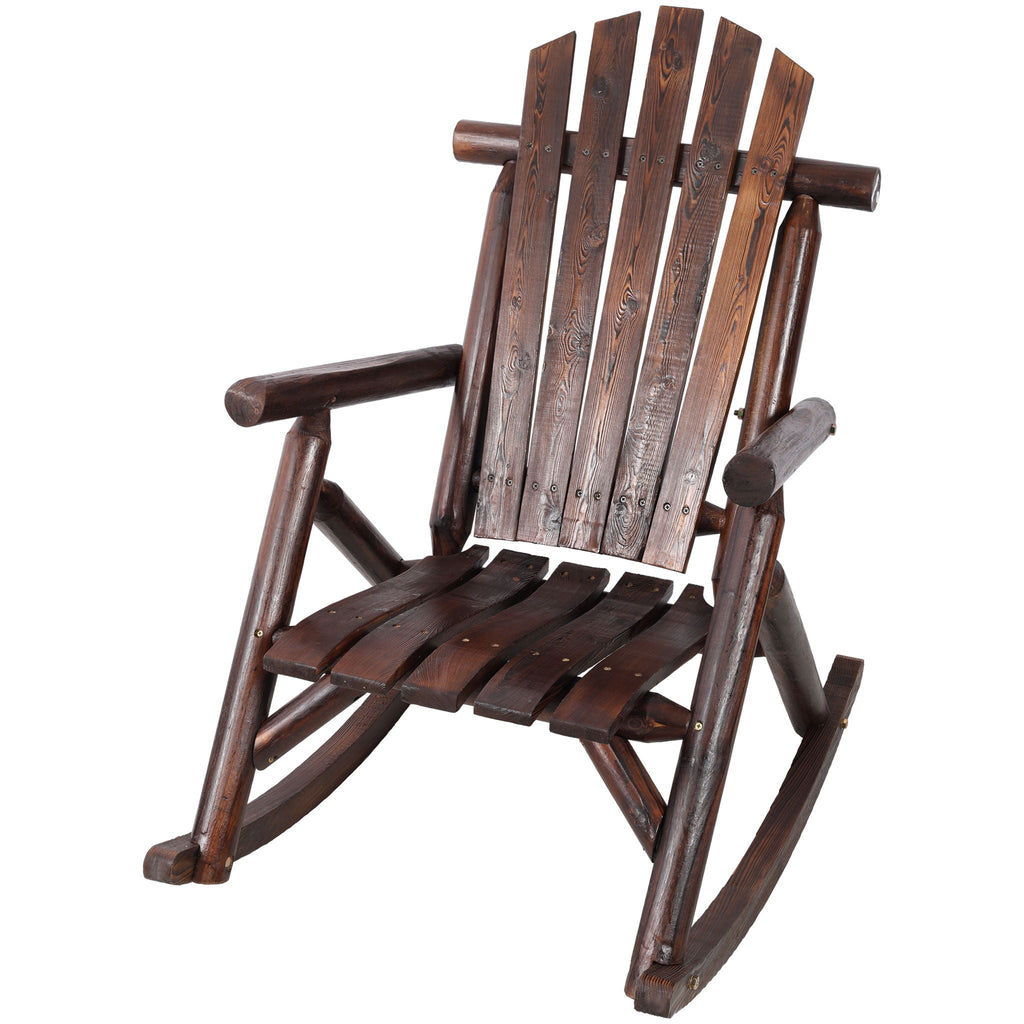 Fir Wood Porch Rocking Chair