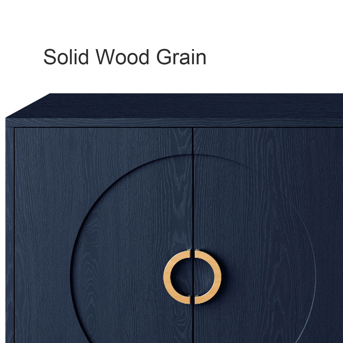 Lacquered Four-Door Sideboard with Adjustable Shelves