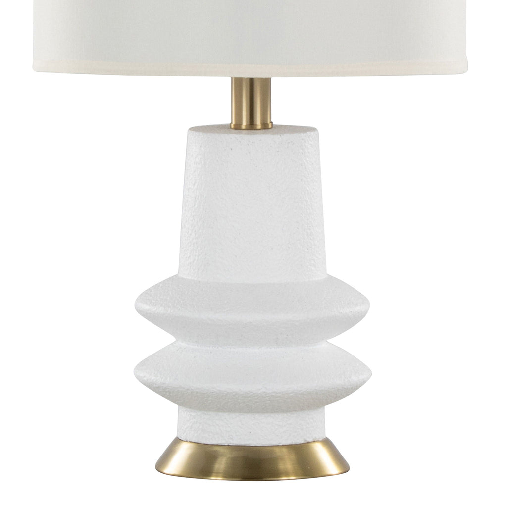 Lloyd Sculptural Table Lamps | Black or Beige | Set of 2