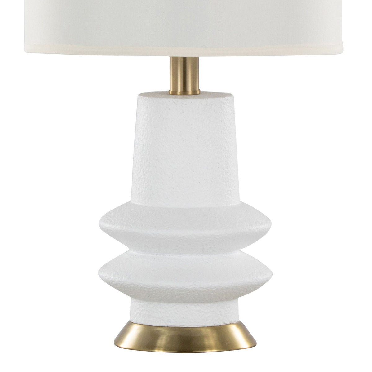 Lloyd Sculptural Table Lamps | Black or Beige | Set of 2