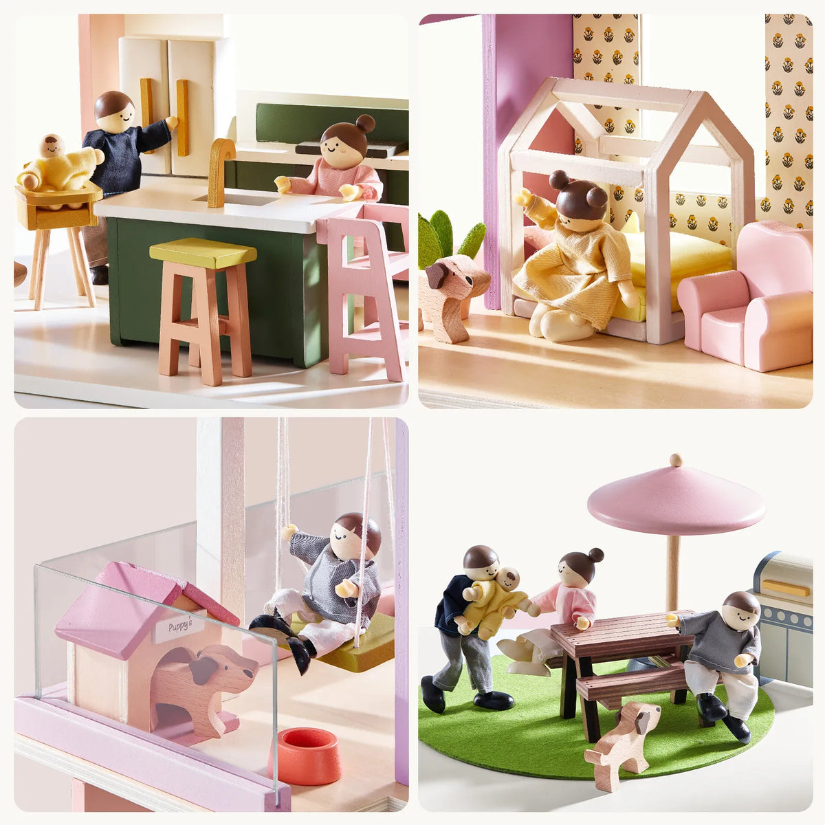 Tiny Land® Sweetwood Edge Wooden Dollhouse