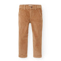 Boys’ Organic Cotton Blend Corduroy Pants – Medium Brown
