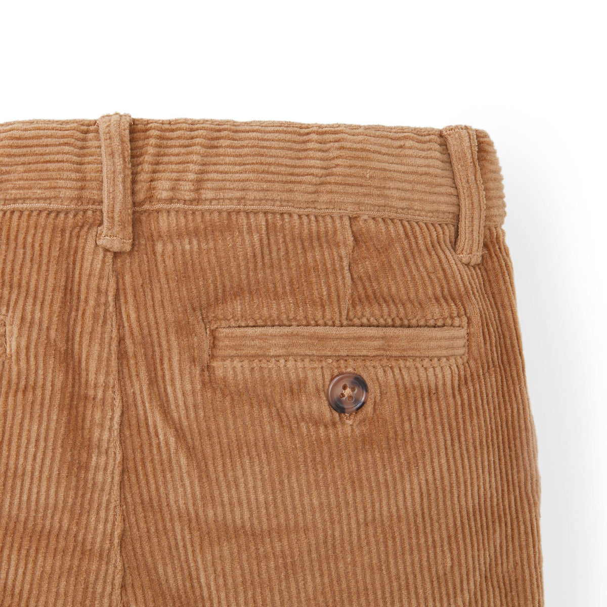 Boys’ Organic Cotton Blend Corduroy Pants – Medium Brown