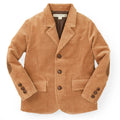 Boys’ Organic Cotton Blend Corduroy Blazer – Medium Brown