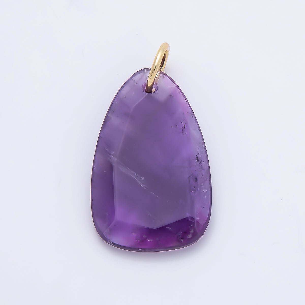 18K Gold Filled 32mm Multifaceted Gemstone Teardrop Charm | Charms-01413 ~ Charms-01420