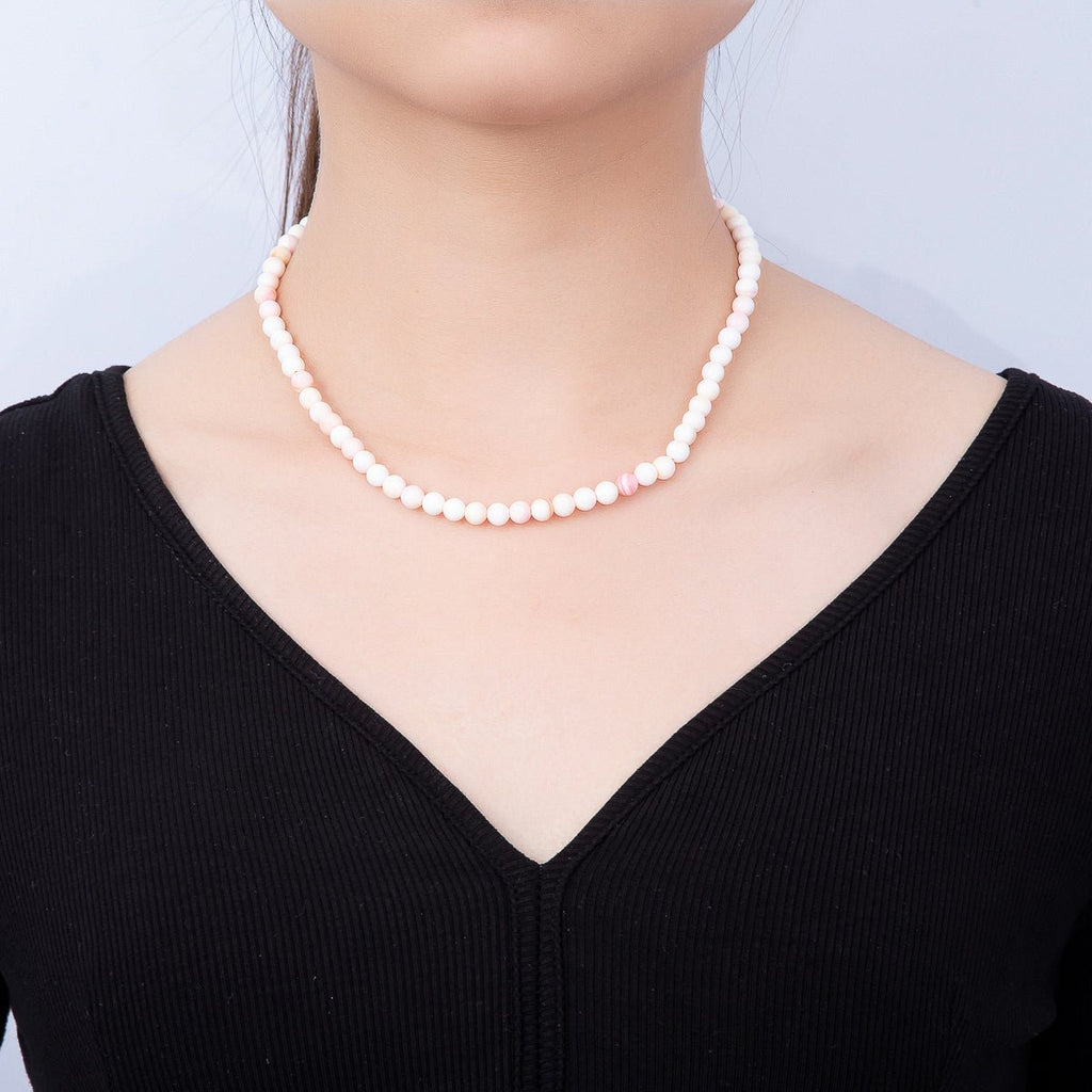 Pink Gemstone Necklace | Morganite or Pink Calcite