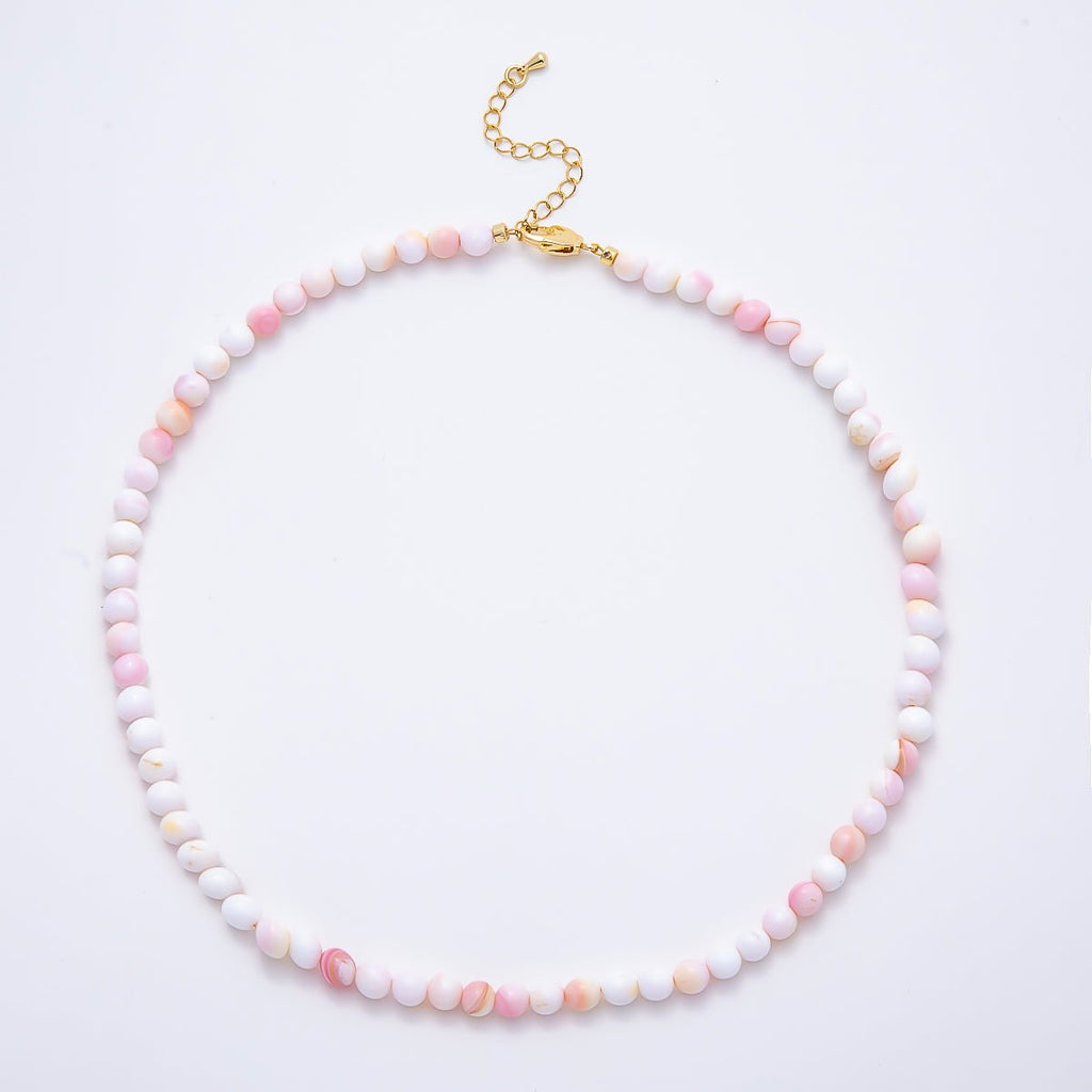 Pink Gemstone Necklace | Morganite or Pink Calcite