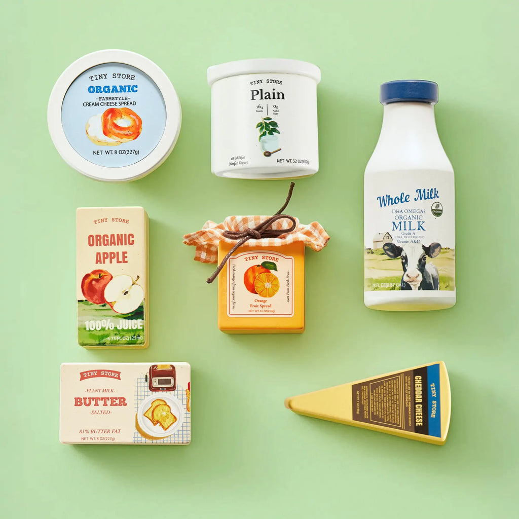 Tiny Land® Dairy & Juice Pretend Play Food Set