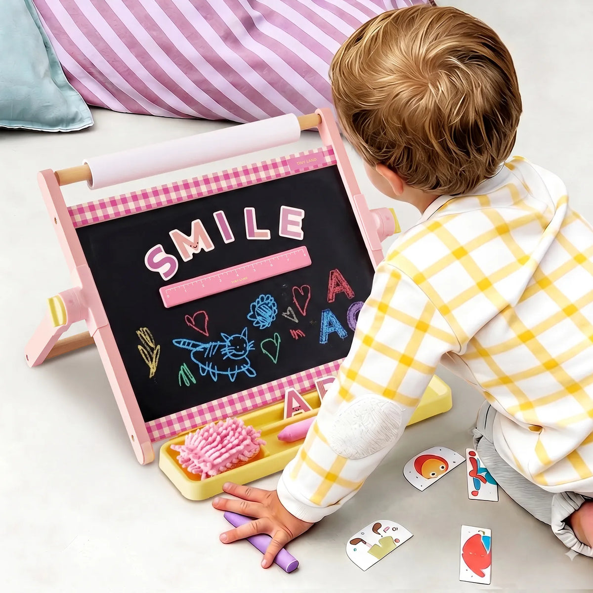 Tiny Land® 3-in-1 Magnetic Tabletop Art Easel