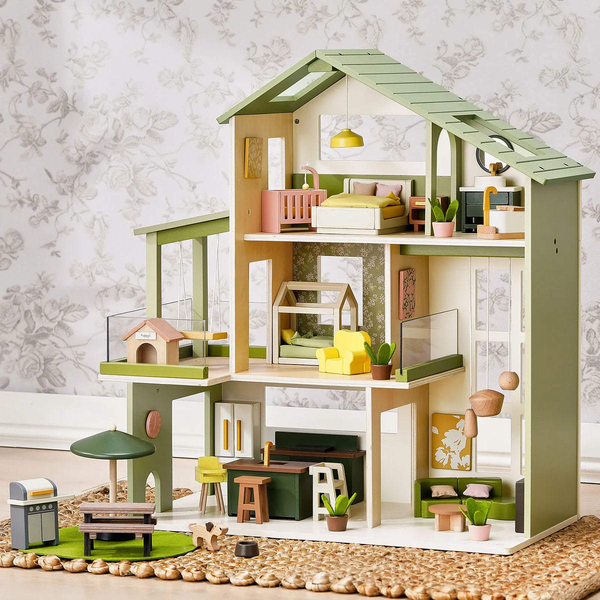 Tiny Land® Sweetwood Edge Wooden Dollhouse