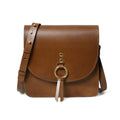 Elegance Full-Grain Buffalo Leather Crossbody Bag | Brown