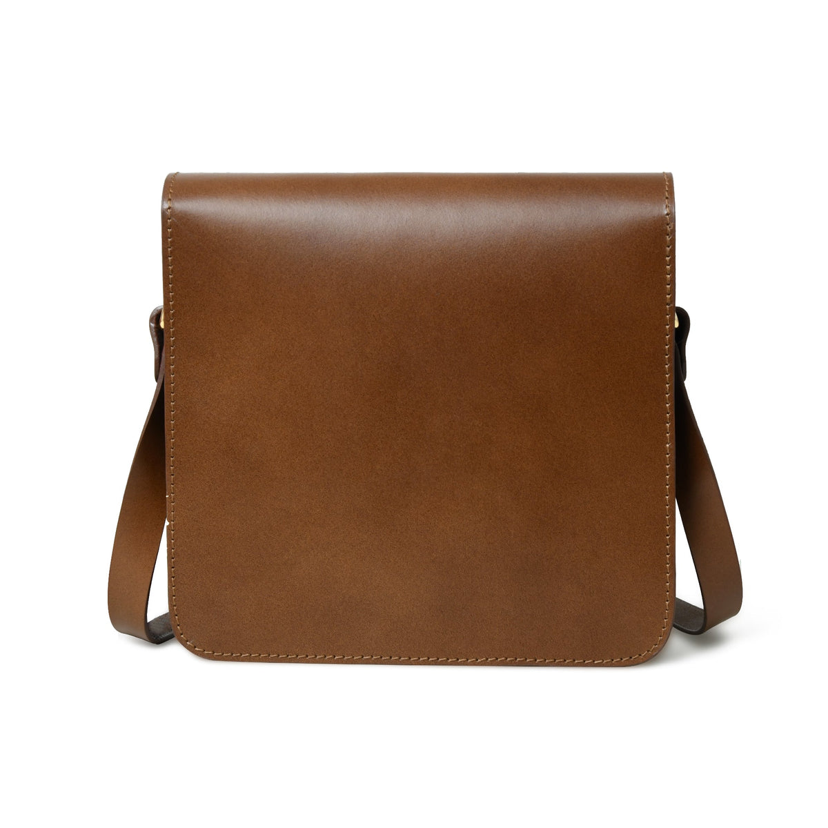 Elegance Full-Grain Buffalo Leather Crossbody Bag | Brown