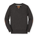 Organic V-Neck Sweater with Elbow Patches