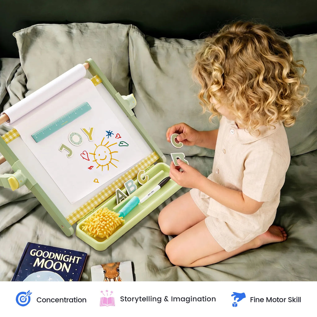 Tiny Land® 3-in-1 Magnetic Tabletop Art Easel