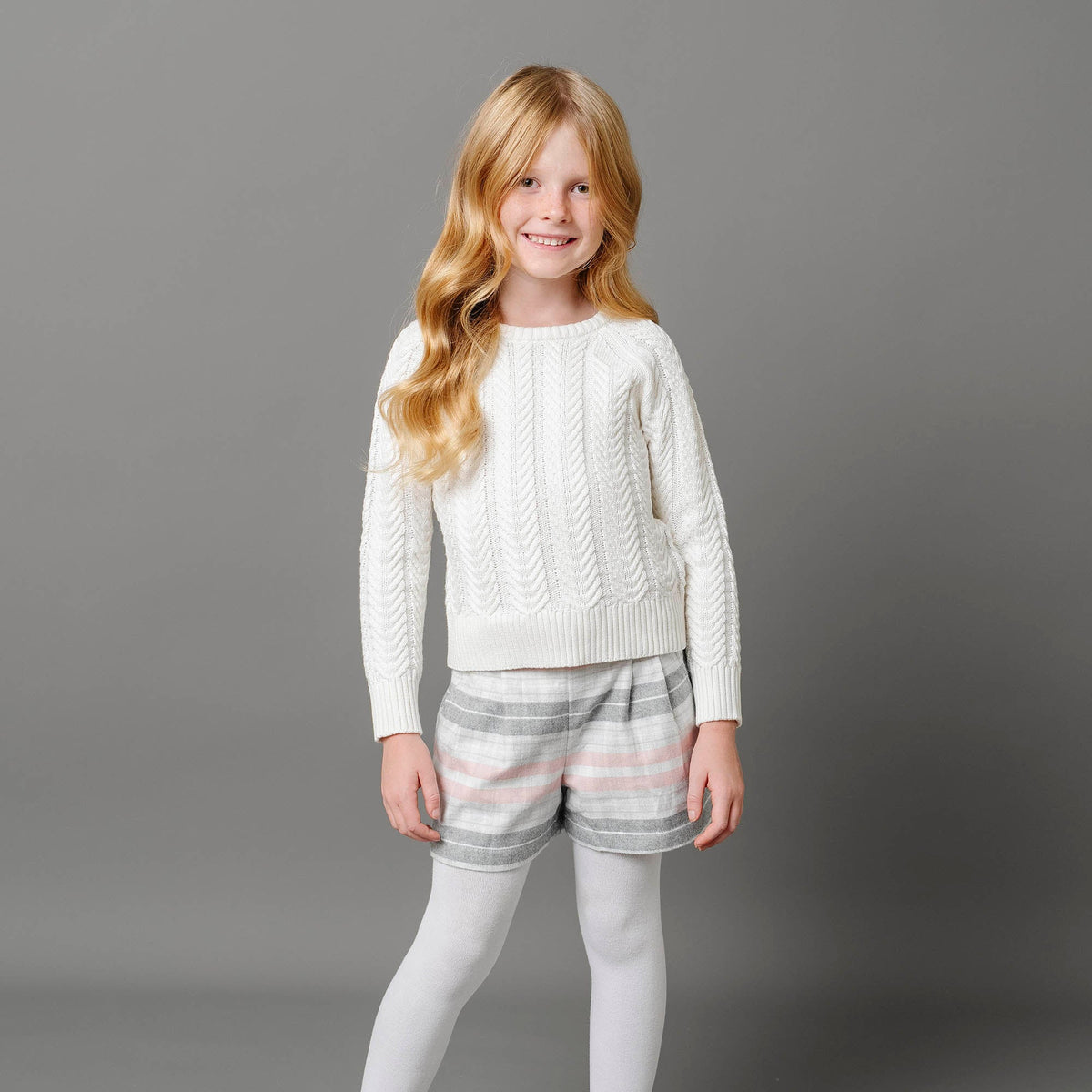 Organic Raglan Cable Sweater