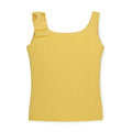 Hope & Henry Girls' Organic Cotton-Blend Bow Tank | Yellow
