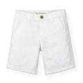 Kids’ Organic Cotton Stretch Chino Shorts – White