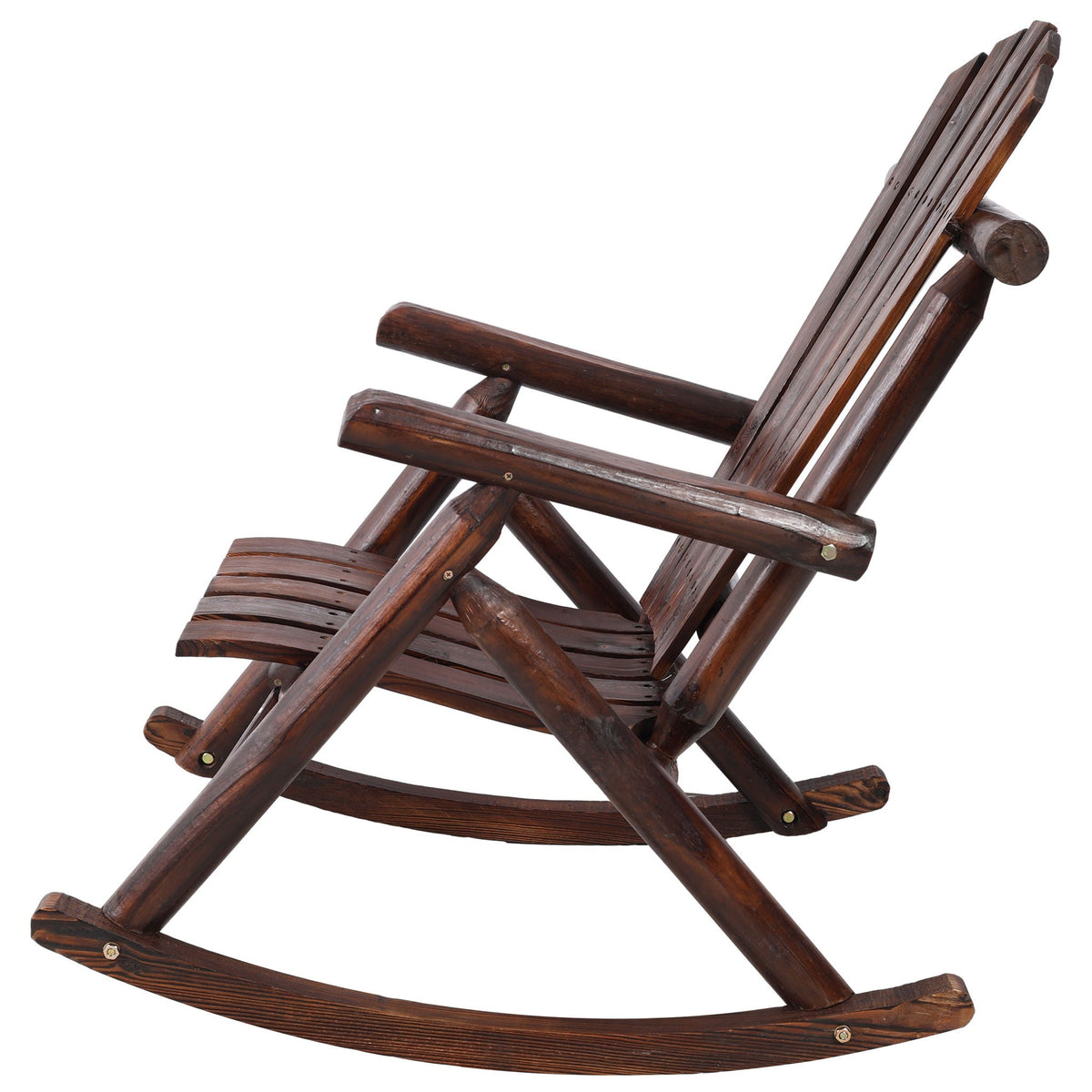 Fir Wood Porch Rocking Chair