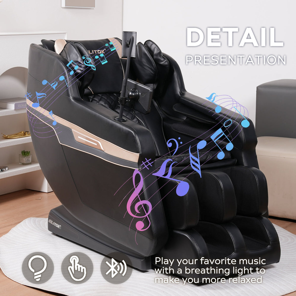 Zero-Gravity Massage Recliner | Brown or Black