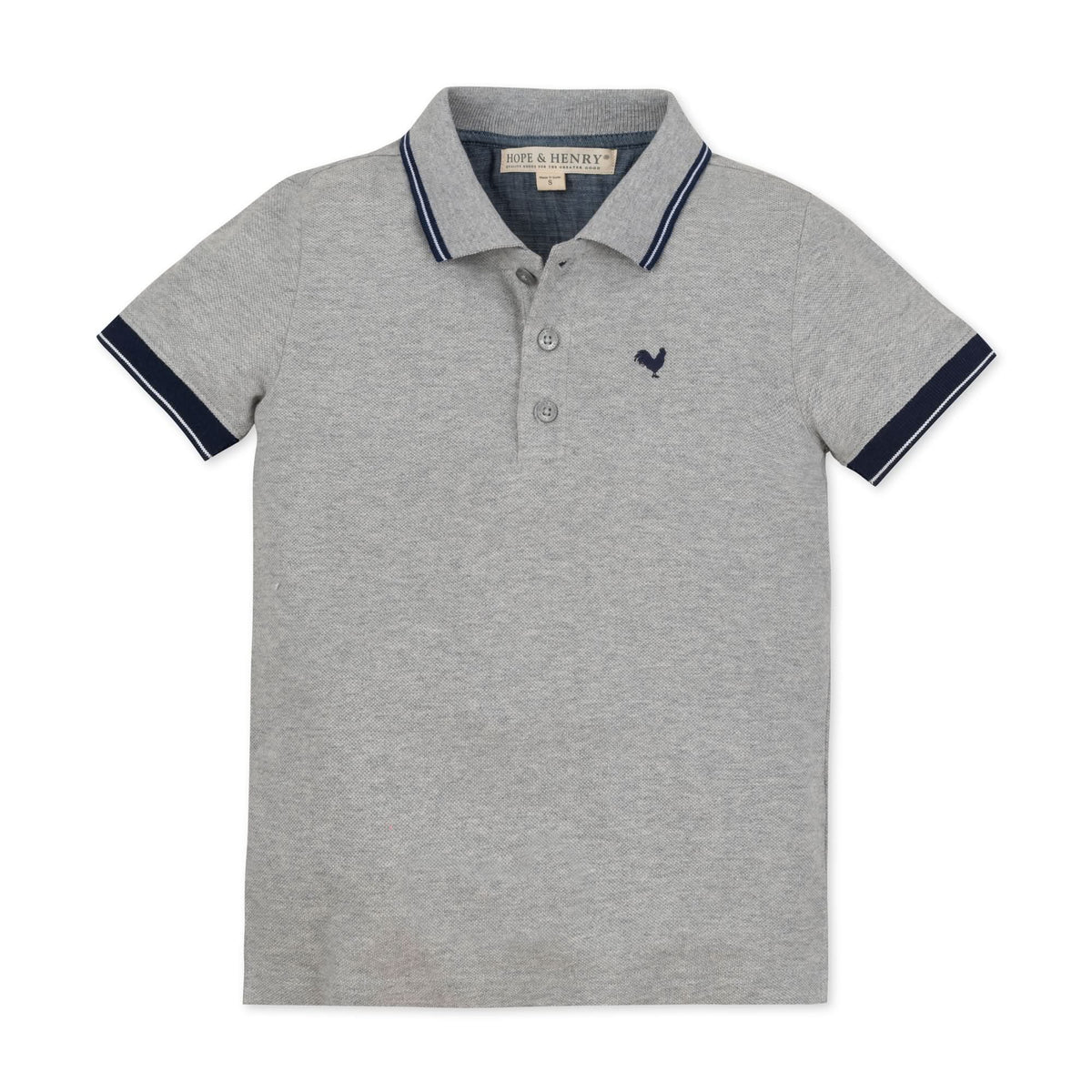 Kids’ Organic Cotton Piqué Polo