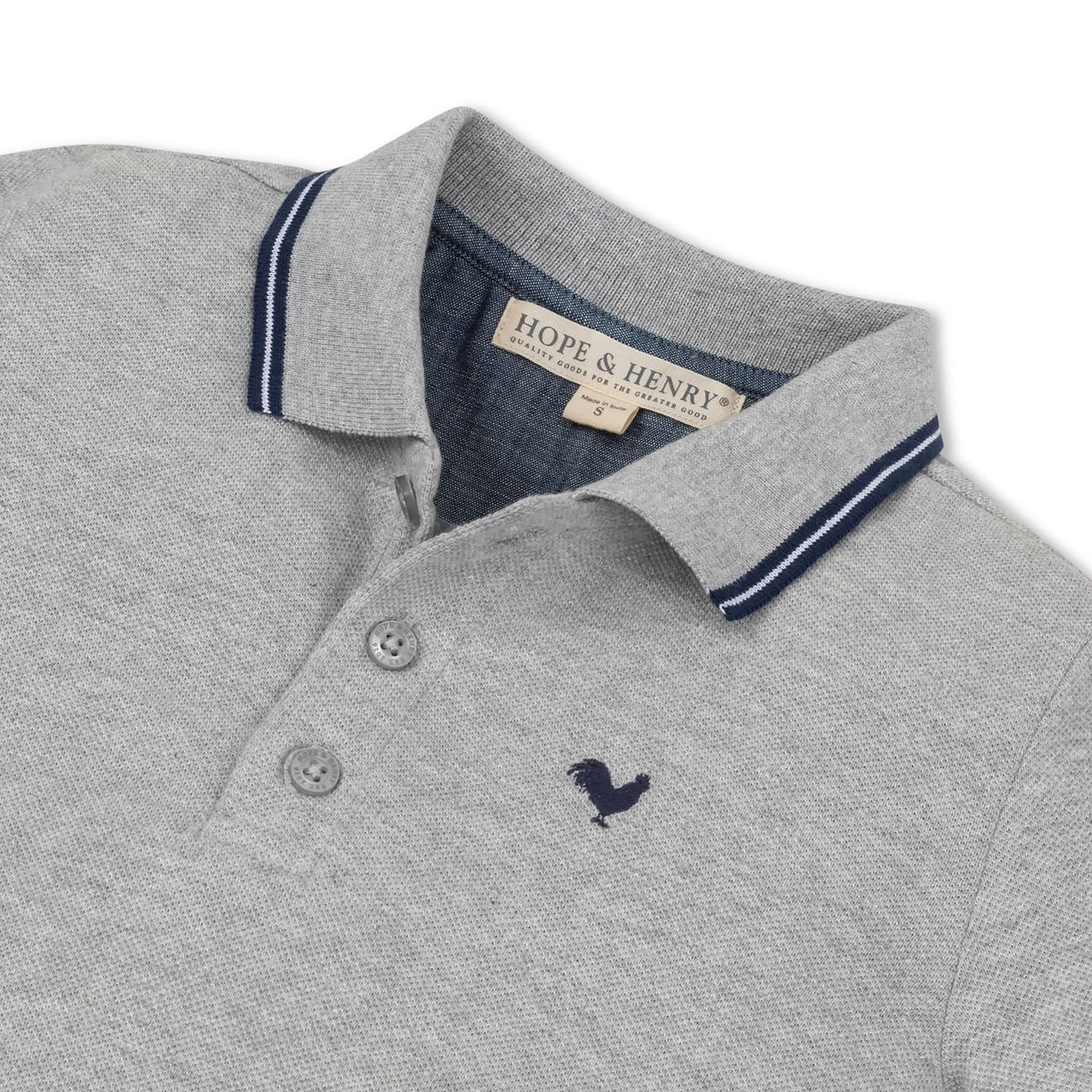Kids’ Organic Cotton Piqué Polo