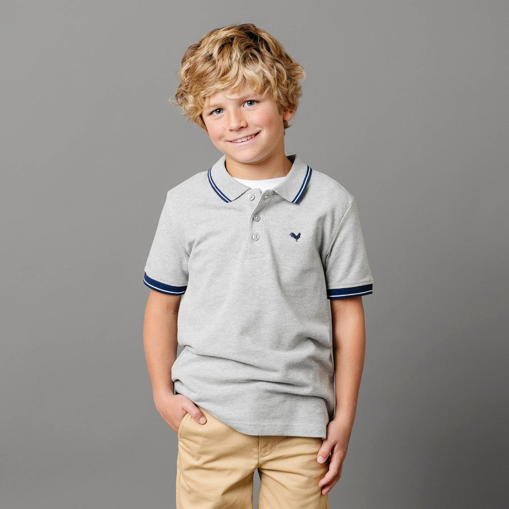Kids’ Organic Cotton Piqué Polo