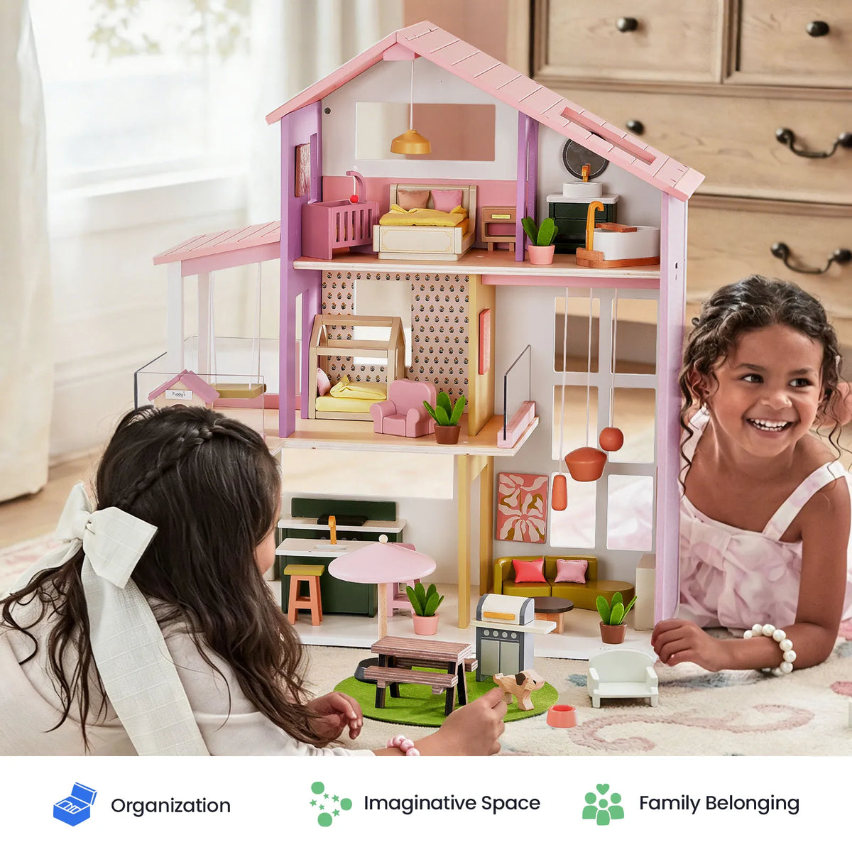 Tiny Land® Sweetwood Edge Wooden Dollhouse