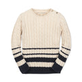 Girls’ Organic Cotton Cable-Knit Sweater | Ivory