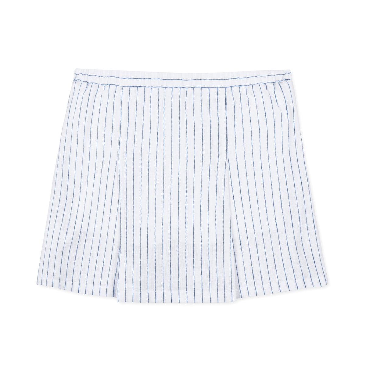 Linen Pleated Bow Skort