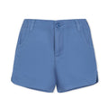 Girls’ Organic Cotton Blend Chino Shorts – Coastal Blue