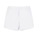 Girls’ Organic Cotton Blend Chino Shorts – White