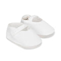 Linen Button Strap Soft Shoe