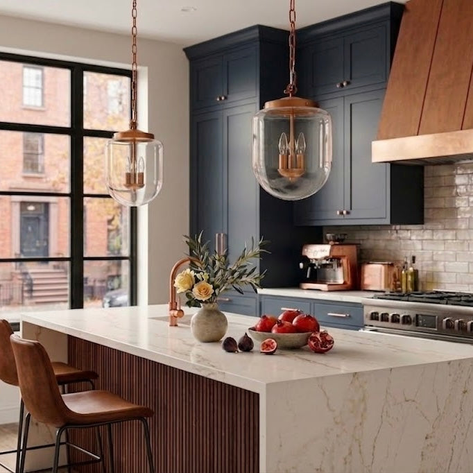 Delphi Clear Glass Pendant Light