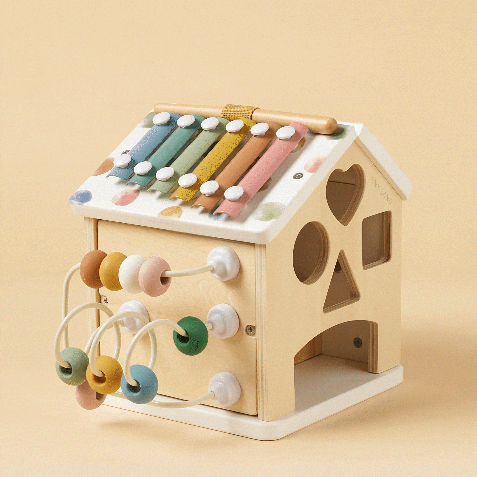 Tiny Land® Cottage Activity Cube | Morandi