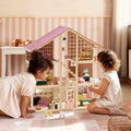 Tiny Land® Sweetwood Pegasus Dollhouse & Wooden Family Set