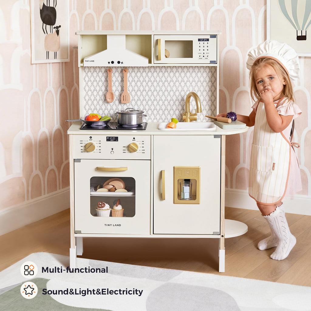 Tiny Land® PopJoy Adjustable Wooden Play Kitchen