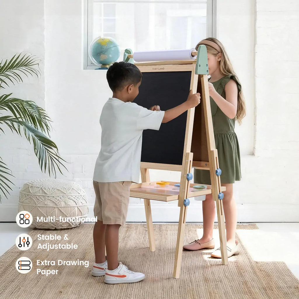 Tiny Land® Adjustable 3-in-1 Kids Art Easel