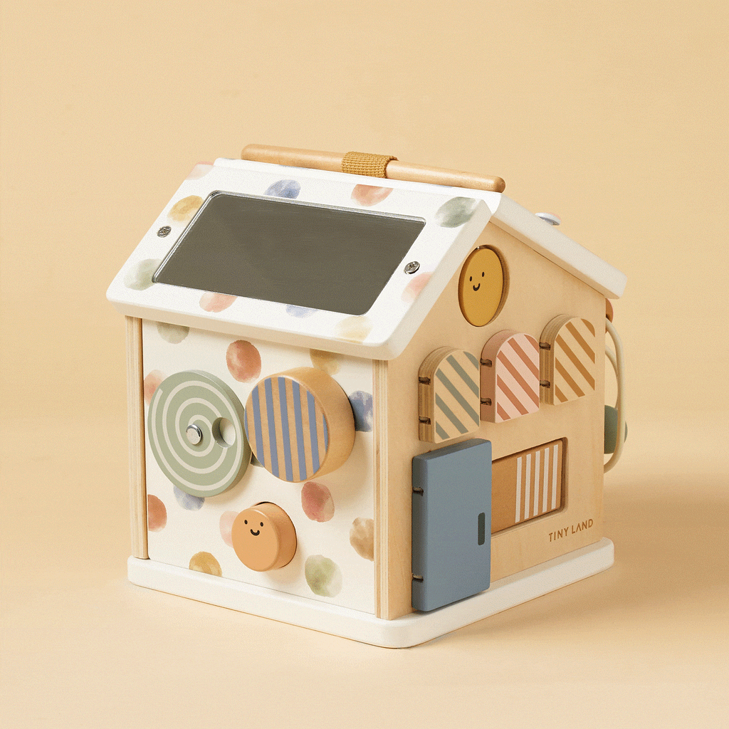 Tiny Land® Cottage Activity Cube | Morandi