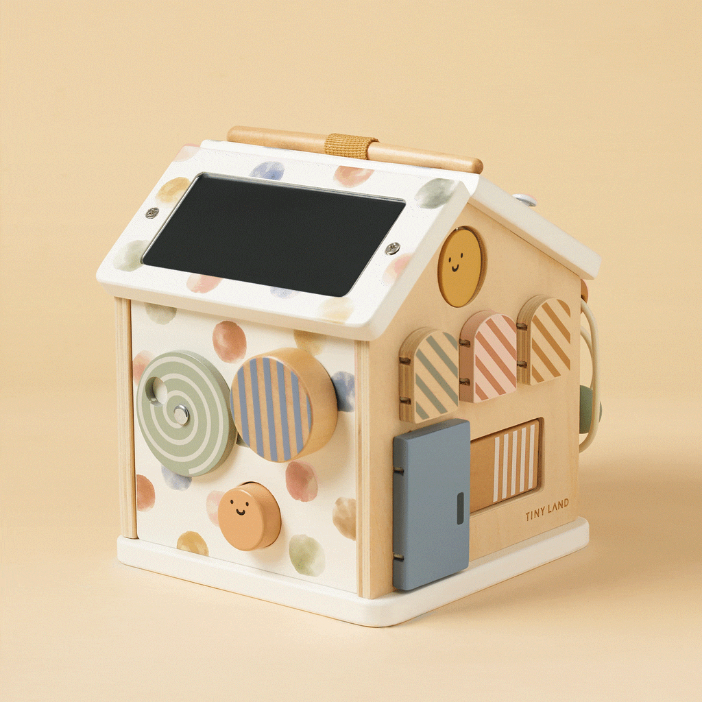 Tiny Land® Cottage Activity Cube | Morandi