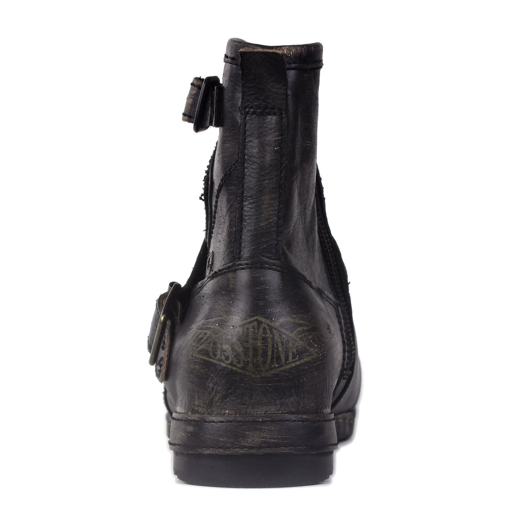 OSSTONE Vintage Leather Chukka Boots | Black, 5008-1-BS