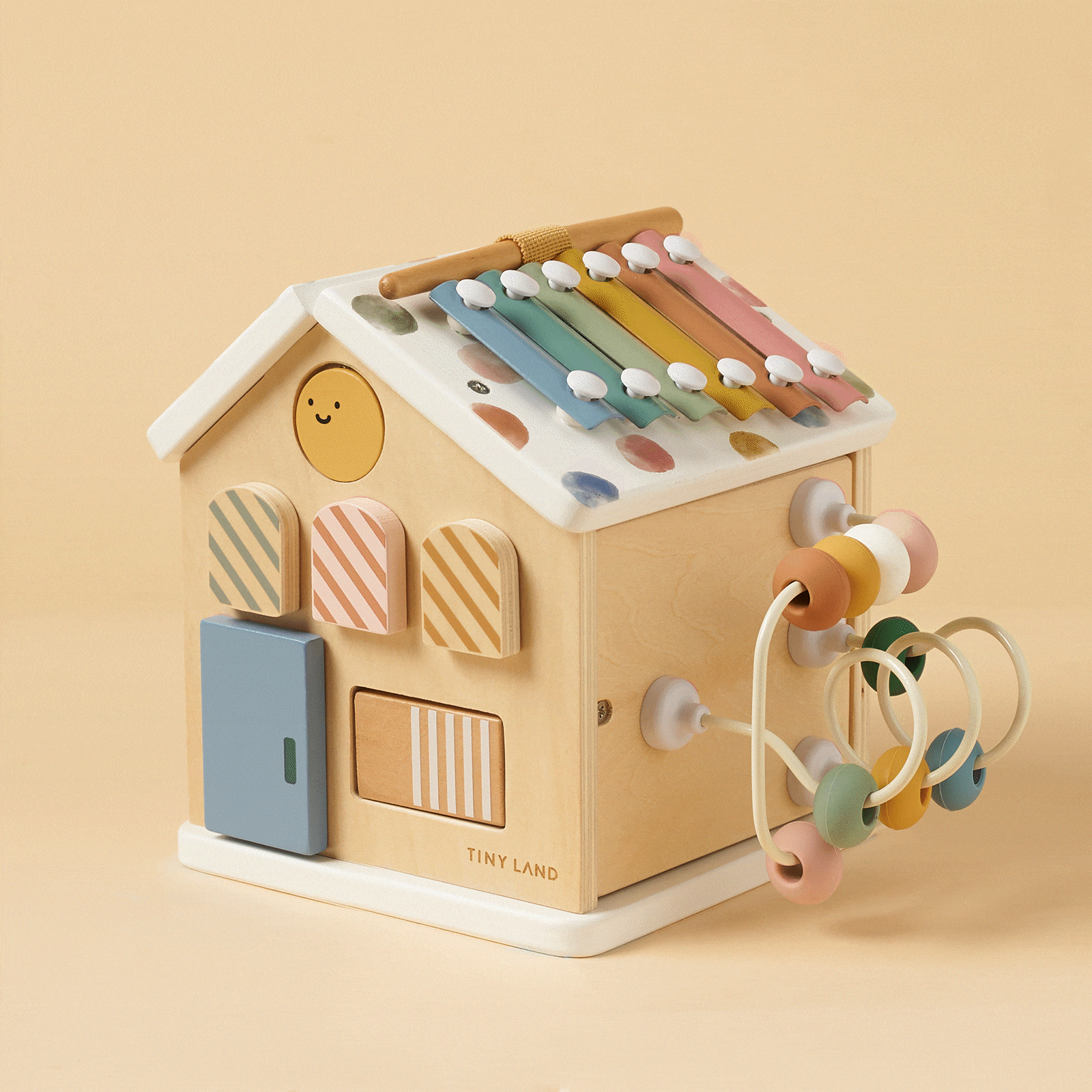 Tiny Land® Cottage Activity Cube | Morandi