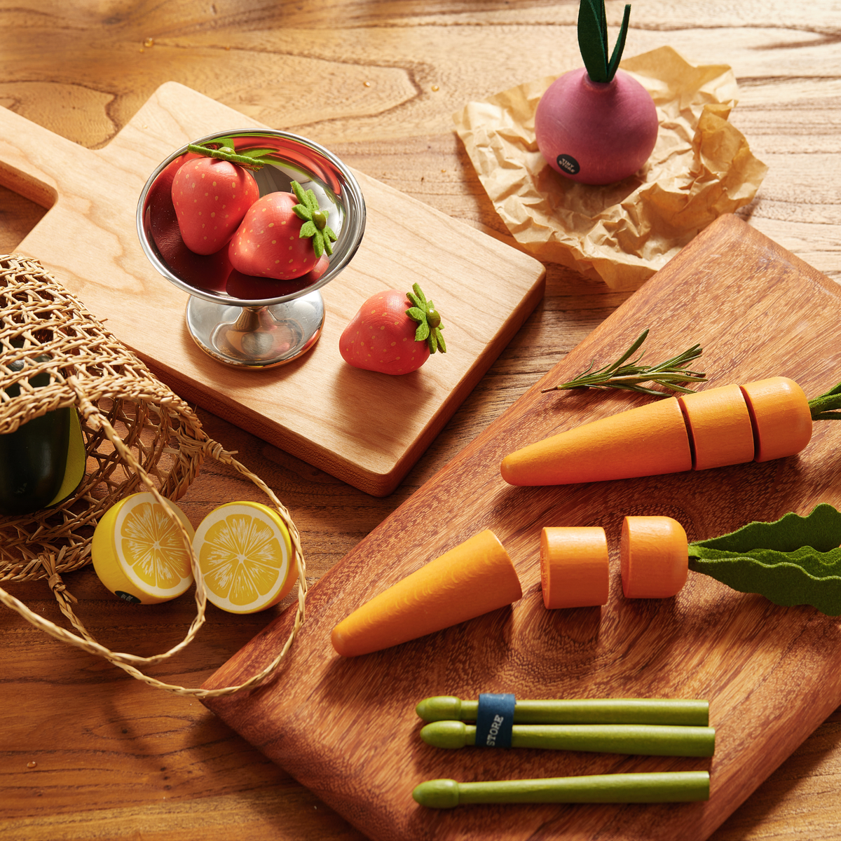 Tiny Land® Fruit & Vegetable Pretend Play Set