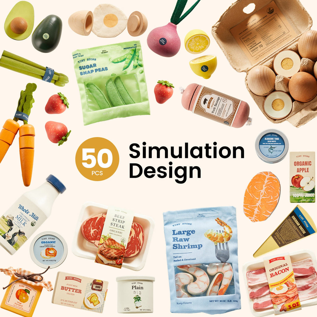 Tiny Land® Pretend Play Food Collection | Four-Theme Bundle