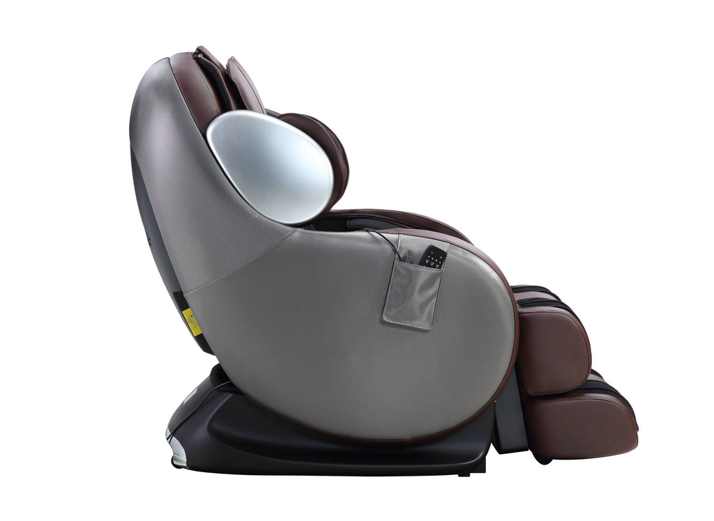 Pacari Synthetic Power 2D Massage Chair with Faux Leather - Black or Dark Brown