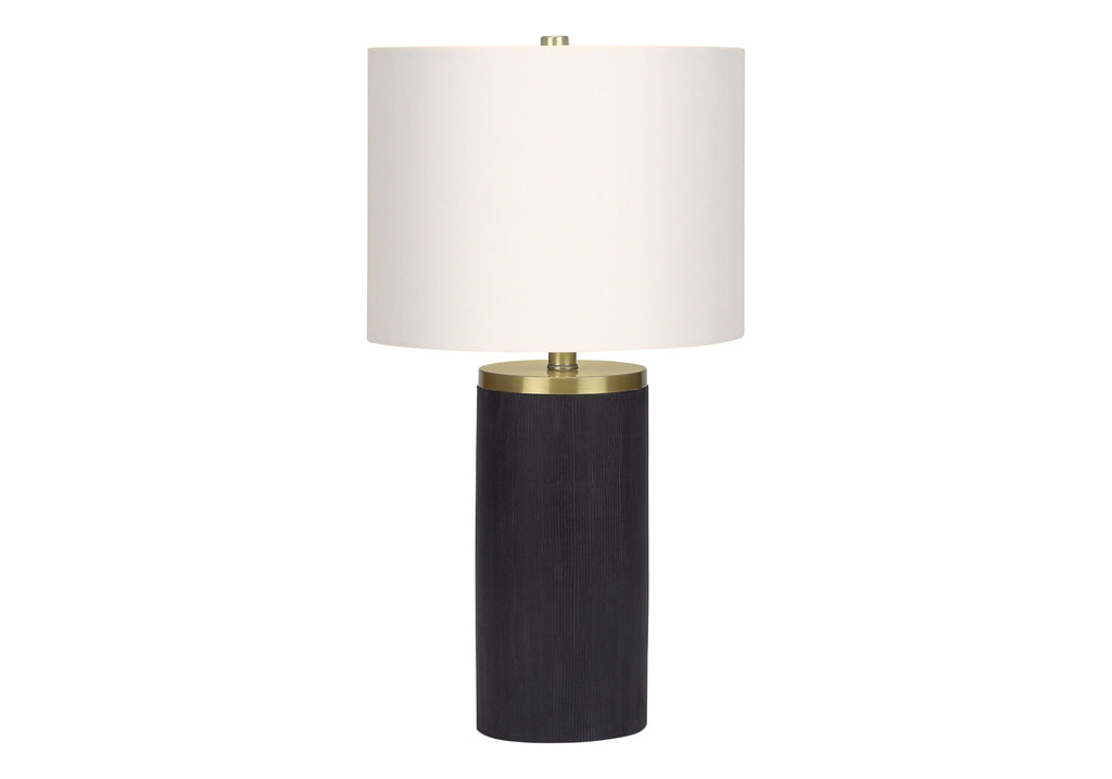 Modern Concrete Table Lamp with Adjustable 3-Way Lighting - Black