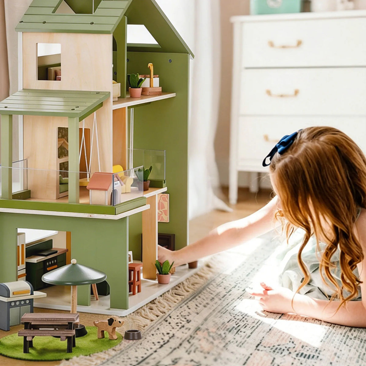 Tiny Land® Sweetwood Edge Wooden Dollhouse