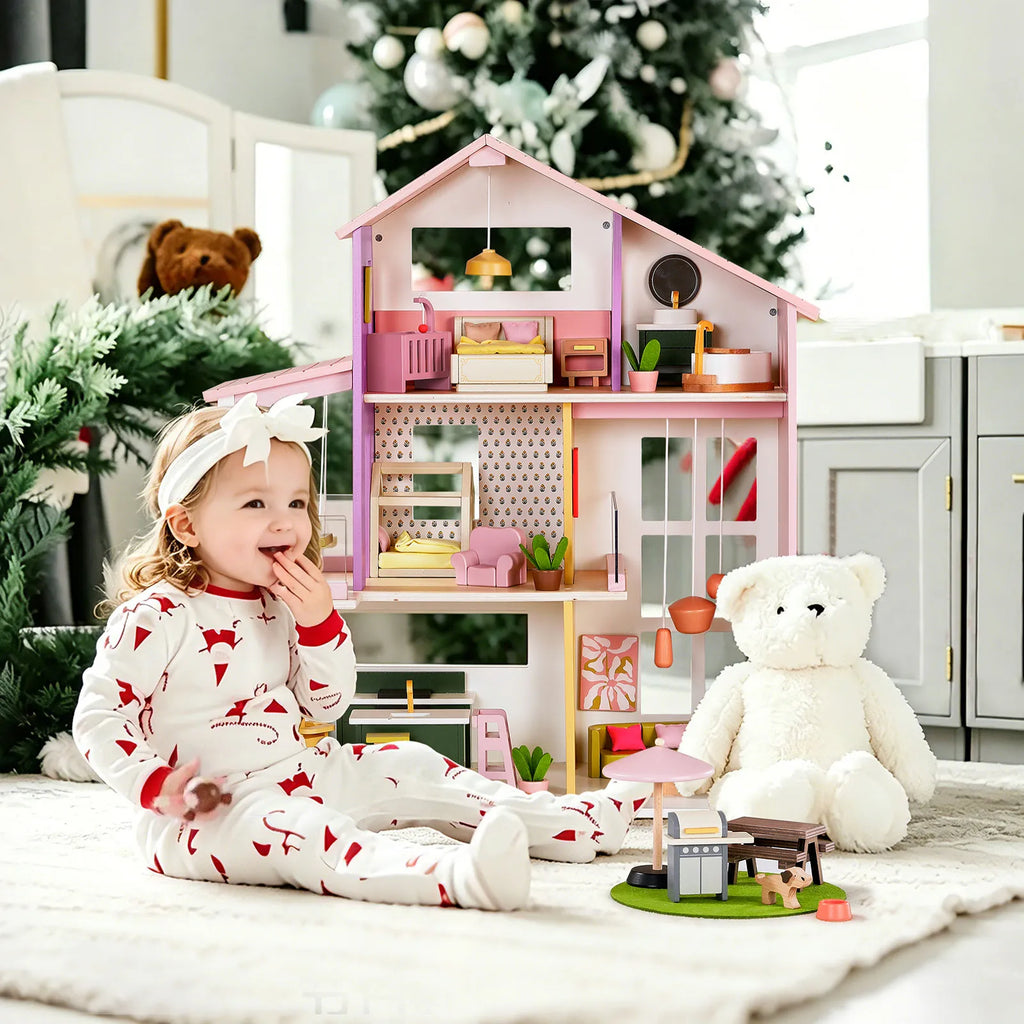 Tiny Land® Sweetwood Edge Wooden Dollhouse