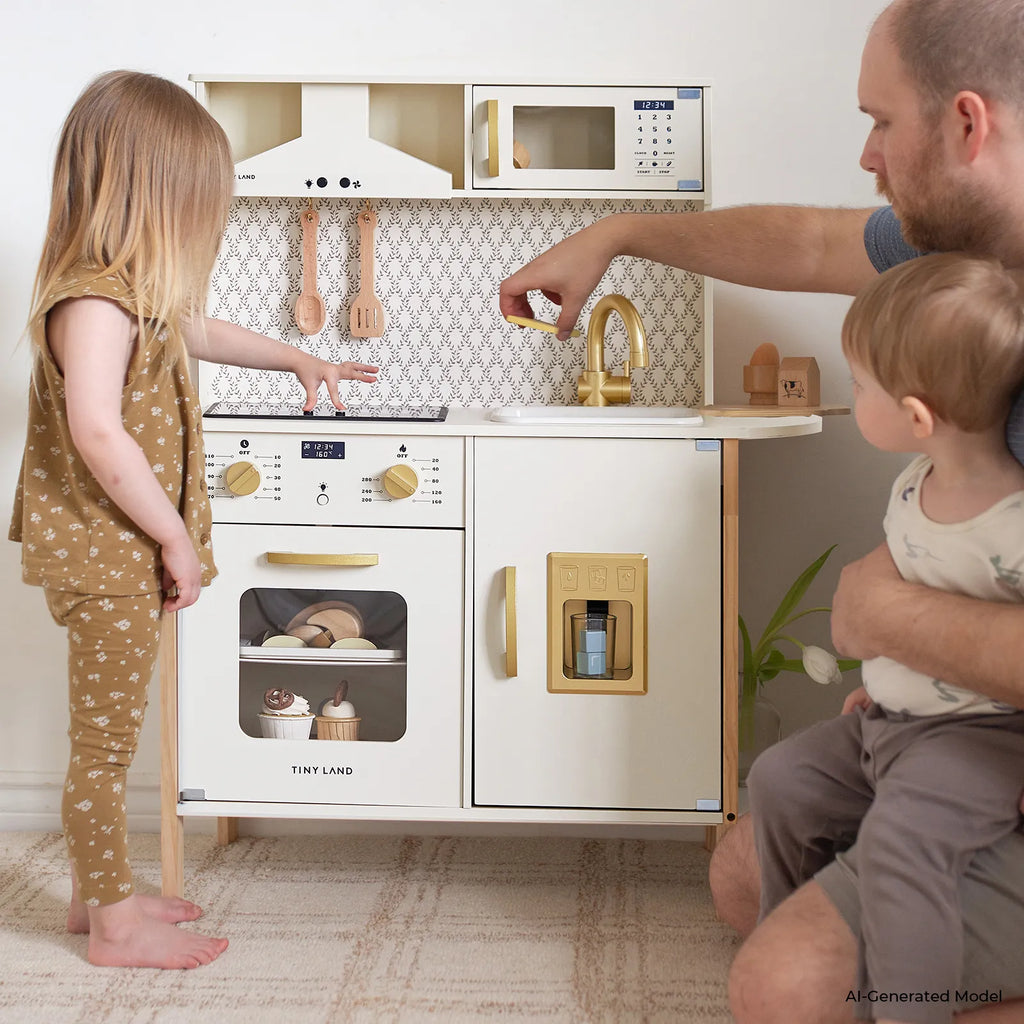Tiny Land® PopJoy Adjustable Wooden Play Kitchen