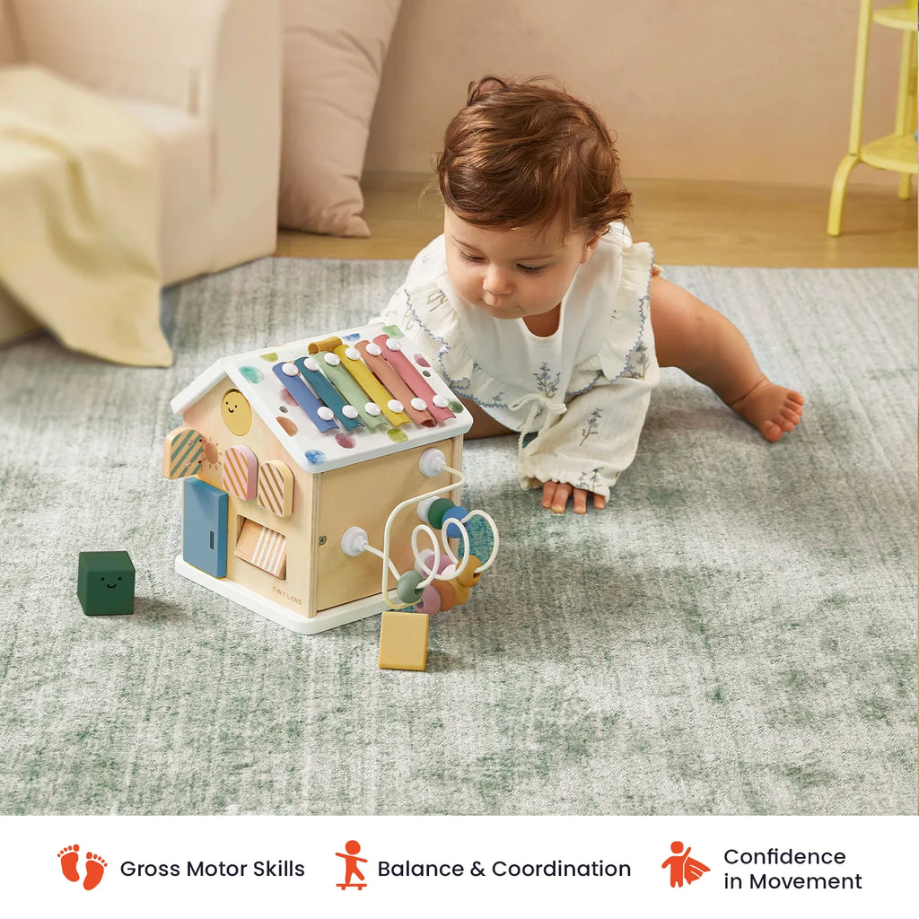 Tiny Land® Cottage Activity Cube | Morandi